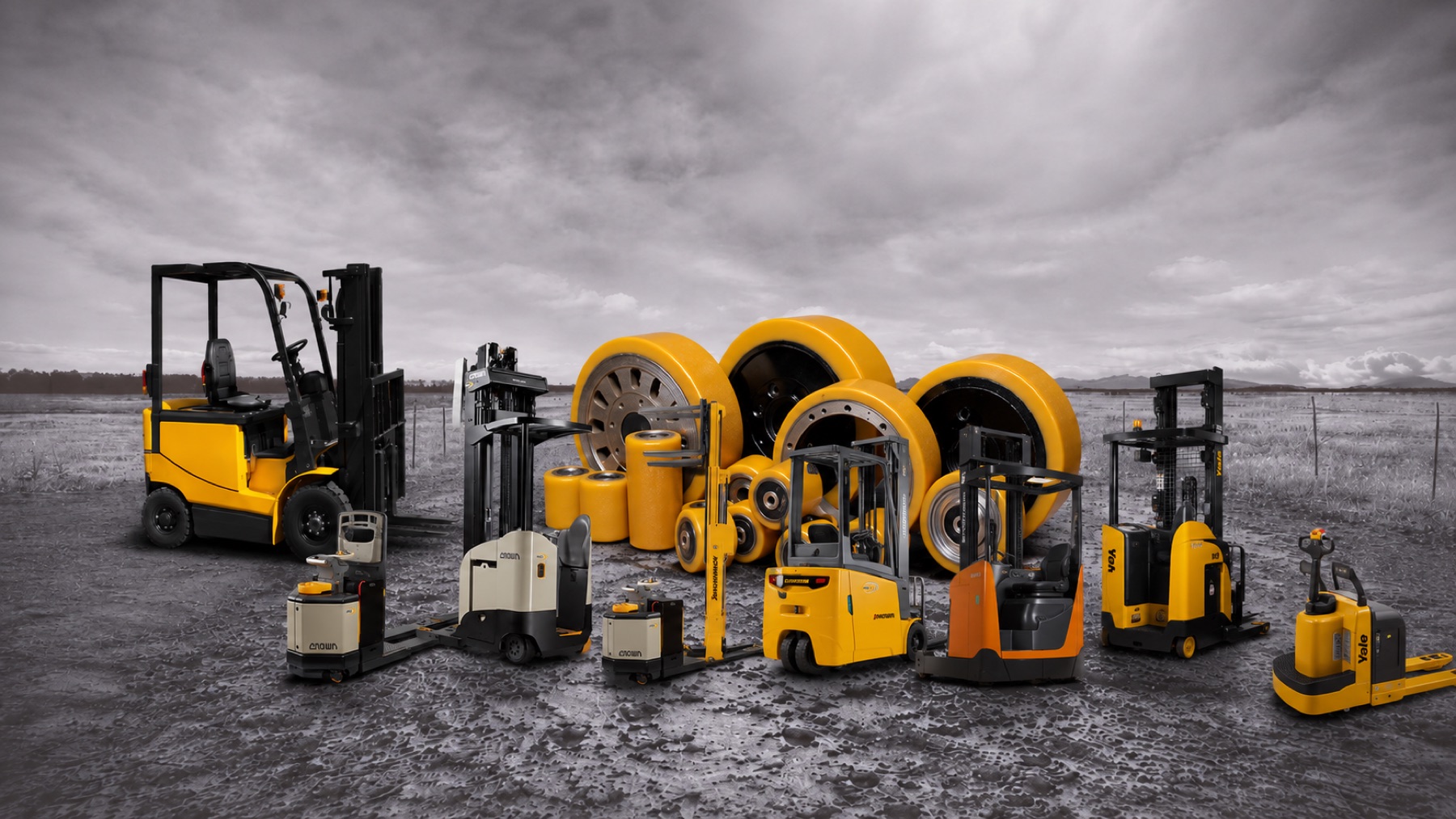 Equipos de bodega con ruedas industriales